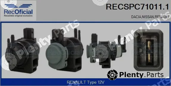 Recoficial RECSPC71011.1 — Pressure Converter, exhaust control