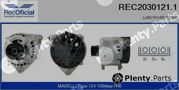 Recoficial REC2030121.1 — Alternator