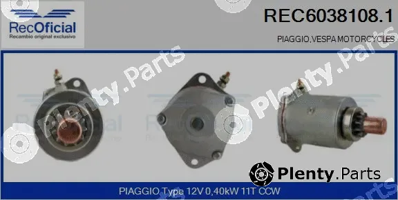 Recoficial REC6038108.1 — Starter