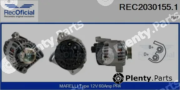 Recoficial REC2030155.1 — Alternator