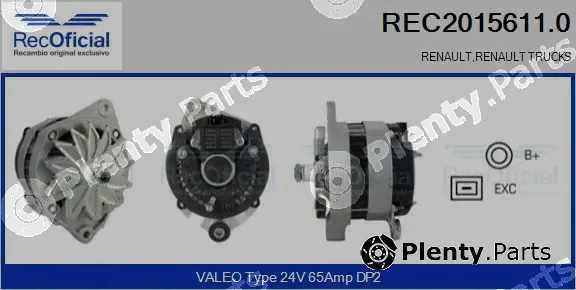 Recoficial REC2015611.0 — Alternator
