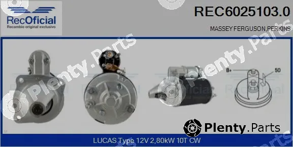 Recoficial REC6025103.0 — Starter