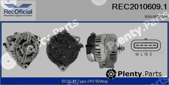 Recoficial REC2010609.1 — Alternator