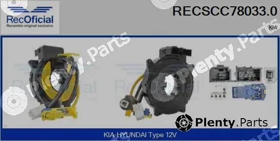 Recoficial RECSCC78033.0 — Clockspring, airbag