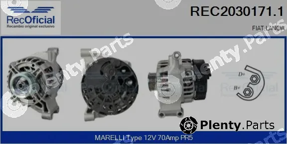 Recoficial REC2030171.1 — Alternator