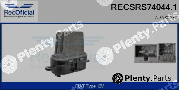 Recoficial RECSRS74044.1 — Resistor, interior blower