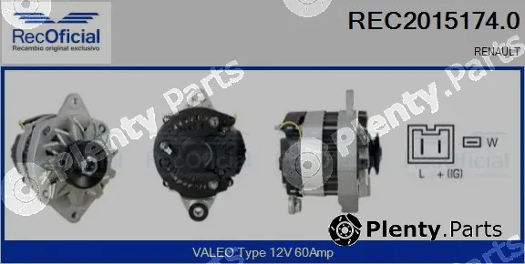 Recoficial REC2015174.0 — Alternator