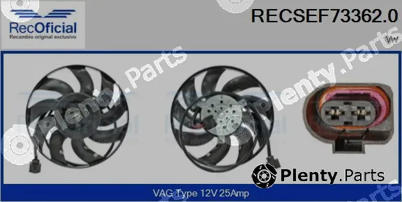 Recoficial RECSEF73362.0 — Fan, engine cooling