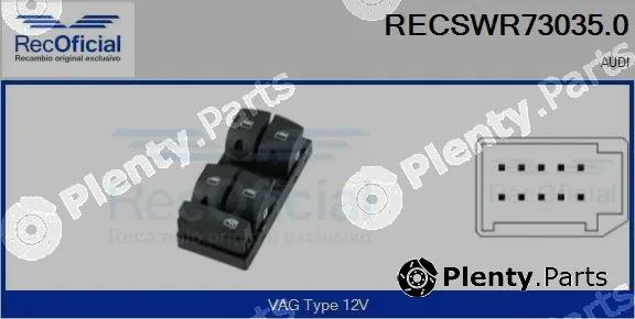 Recoficial RECSWR73035.0 — Switch, window regulator