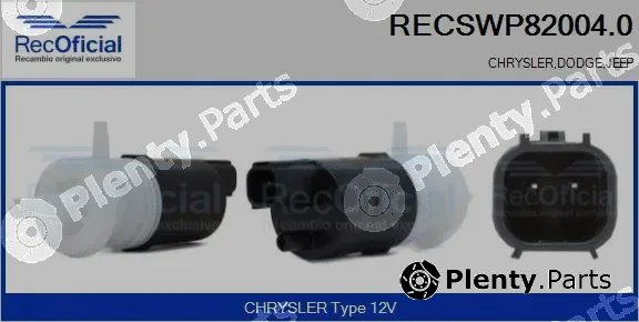 Recoficial RECSWP82004.0 — Washer Fluid Pump, window cleaning