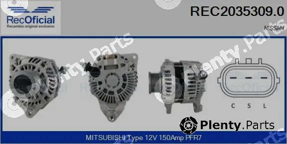 Recoficial REC2035309.0 — Alternator