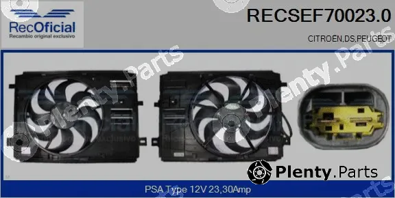 Recoficial RECSEF70023.0 — Electric Motor, radiator fan