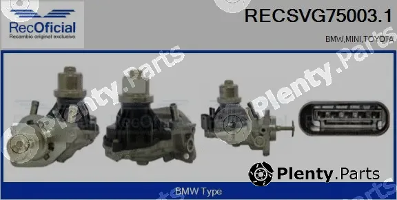 Recoficial RECSVG75003.1 — EGR Valve