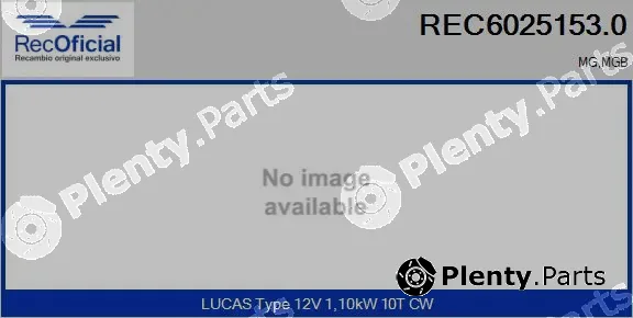 Recoficial REC6025153.0 — Starter