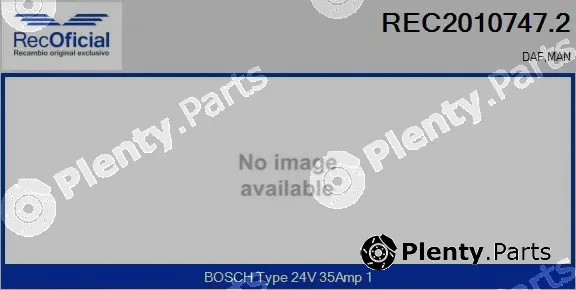 Recoficial REC2010747.2 — Alternator