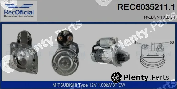 Recoficial REC6035211.1 — Starter