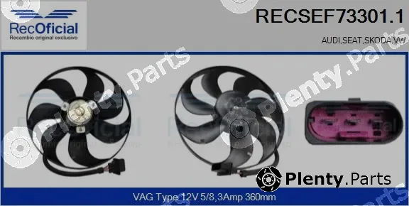 Recoficial RECSEF73301.1 — Fan, engine cooling