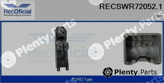 Recoficial RECSWR72052.1 — Switch, window regulator