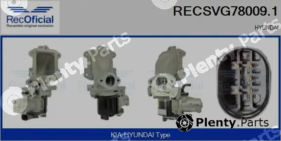 Recoficial RECSVG78009.1 — EGR Valve