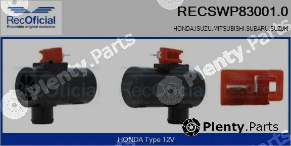 Recoficial RECSWP83001.0 — Washer Fluid Pump, window cleaning