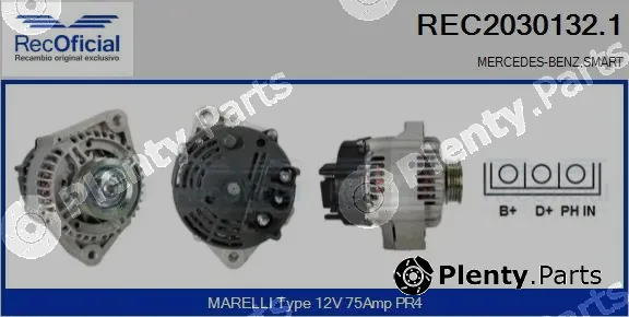 Recoficial REC2030132.1 — Alternator