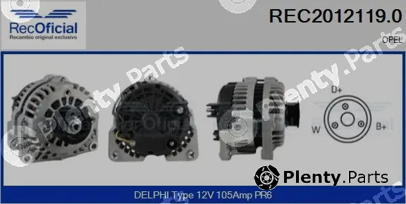 Recoficial REC2012119.0 — Alternator