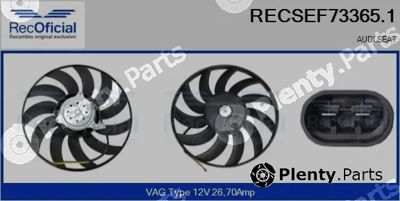 Recoficial RECSEF73365.1 — Fan, engine cooling