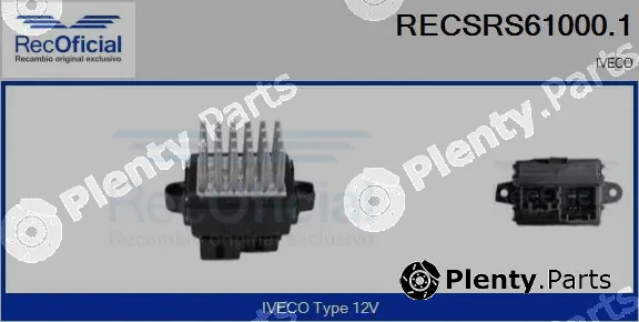 Recoficial RECSRS61000.1 — Resistor, interior blower