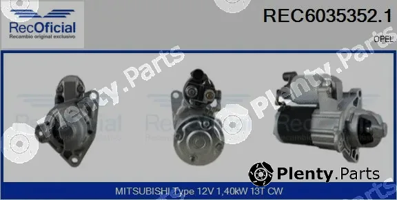 Recoficial REC6035352.1 — Starter