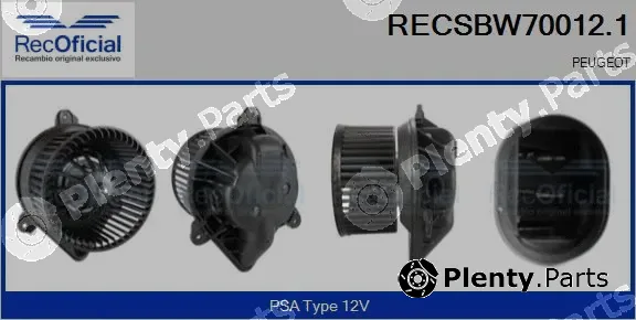 Recoficial RECSBW70012.1 — Interior Blower