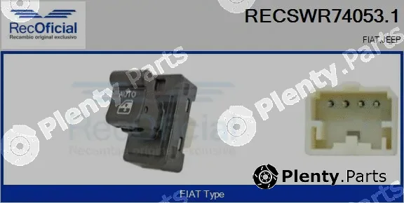 Recoficial RECSWR74053.1 — Switch, window regulator