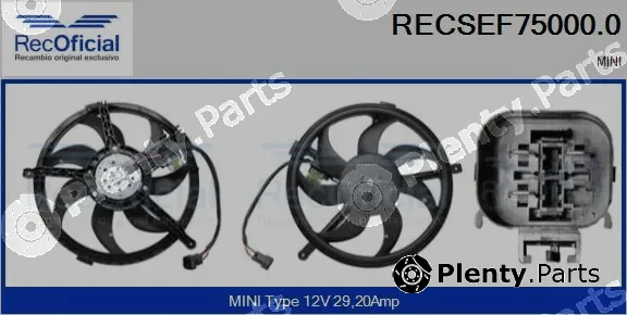 Recoficial RECSEF75000.0 — Electric Motor, radiator fan