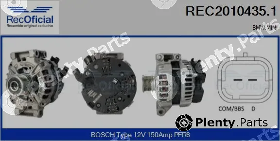 Recoficial REC2010435.1 — Alternator