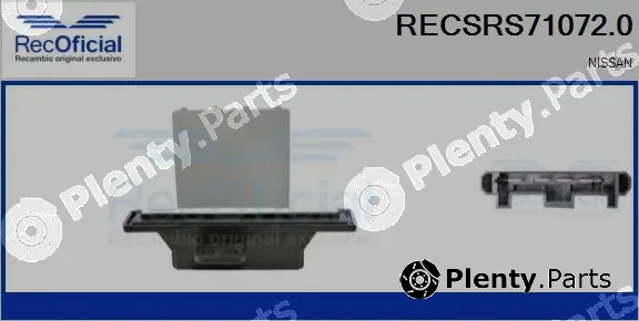 Recoficial RECSRS71072.0 — Resistor, interior blower