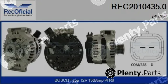 Recoficial REC2010435.0 — Alternator