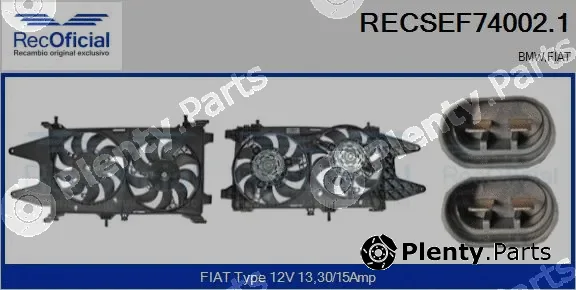 Recoficial RECSEF74002.1 — Electric Motor, radiator fan