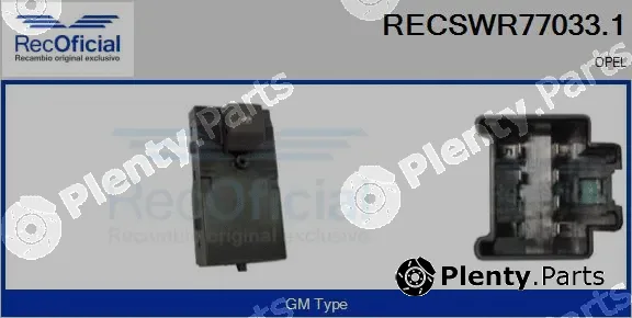 Recoficial RECSWR77033.1 — Switch, window regulator