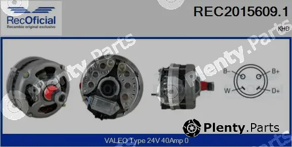 Recoficial REC2015609.1 — Alternator