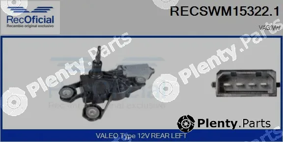 Recoficial RECSWM15322.1 — Wiper Motor