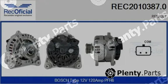 Recoficial REC2010387.0 — Alternator