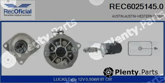 Recoficial REC6025145.0 — Starter