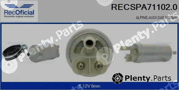 Recoficial RECSPA71102.0 — Fuel Pump
