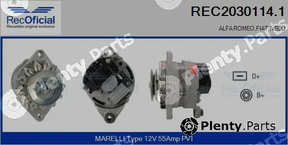 Recoficial REC2030114.1 — Alternator