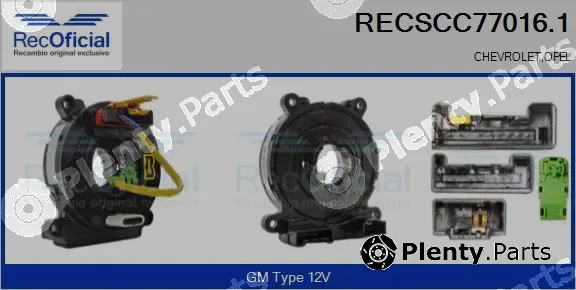 Recoficial RECSCC77016.1 — Clockspring, airbag