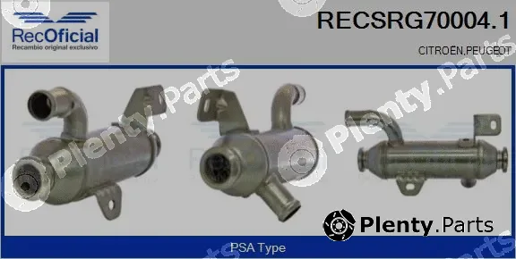 Recoficial RECSRG70004.1 — Cooler, exhaust gas recirculation