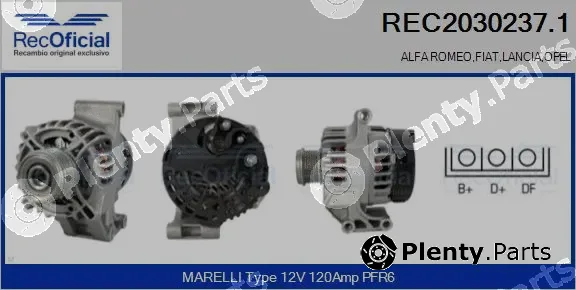 Recoficial REC2030237.1 — Alternator