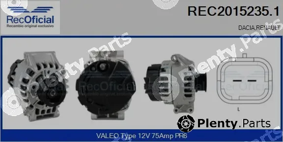 Recoficial REC2015235.1 — Alternator