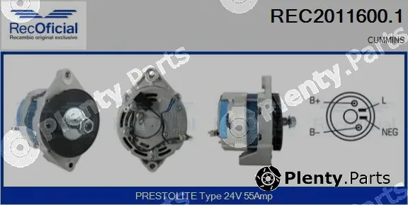 Recoficial REC2011600.1 — Alternator