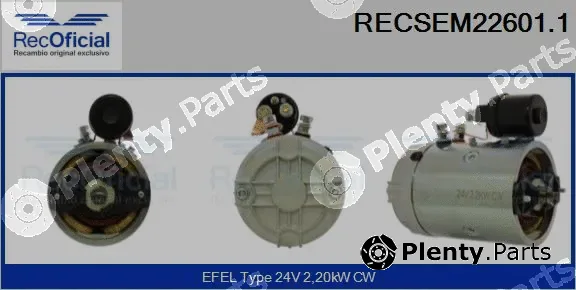 Recoficial RECSEM22601.1 — Electric Motor