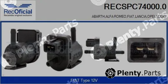 Recoficial RECSPC74000.0 — Pressure Converter, exhaust control